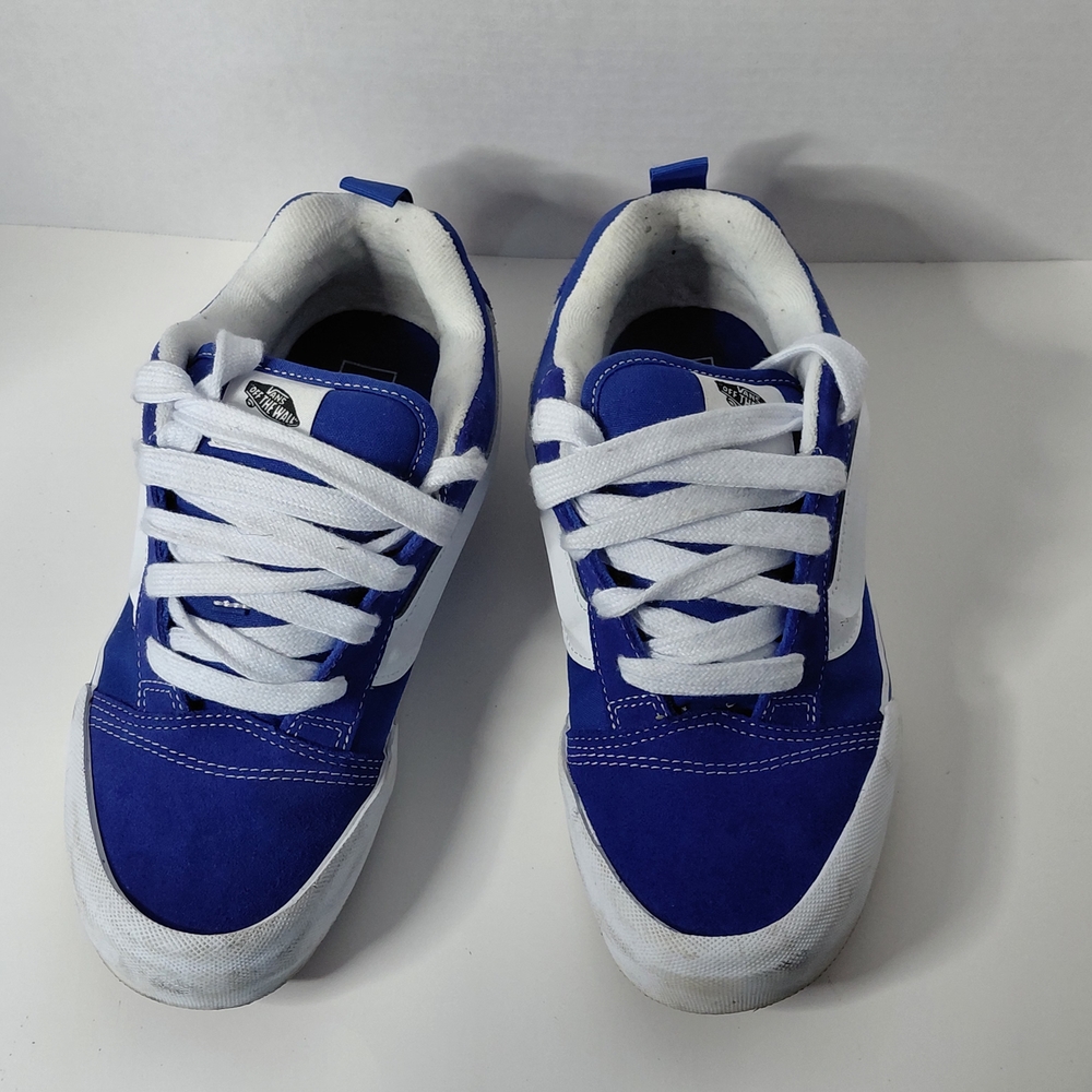 Vans Kids Royal Blue and White Sneakers Size 7Y